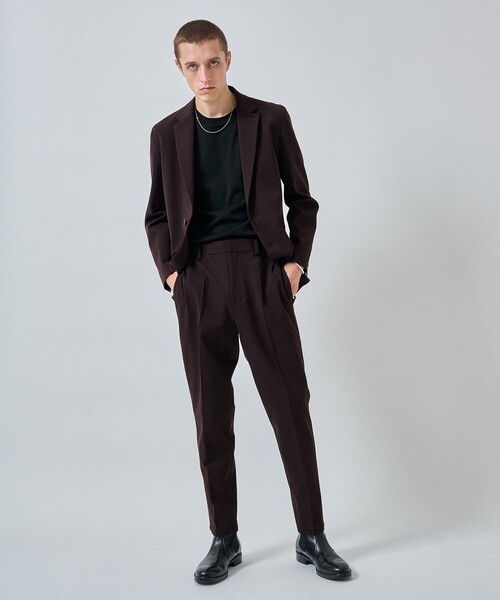 CITY TOKYO（シティトウキョウ）の「ハイストレッチスリムテーパードスラックス（スラックス・メンズ・グレイッシュベージュ/ブラック/ブラウン/ネイビー・2/3/1）」の21枚目の写真