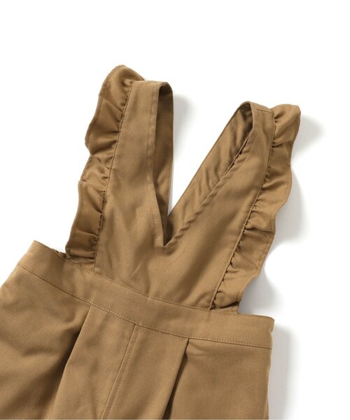 BREEZE（ブリーズ）の「フリルオーバーオール（サロペット/オーバーオール・キッズ・ベージュ/ブラック・90/140/130/80/110/120/100）」の8枚目の写真