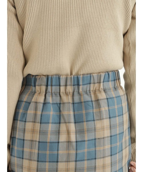 Te chichi TERRASSE（テチチテラス）の「チェックタイトスカート（スカート・レディース・グレー/ブルー/グリーン・ﾌﾘ-）」の13枚目の写真
