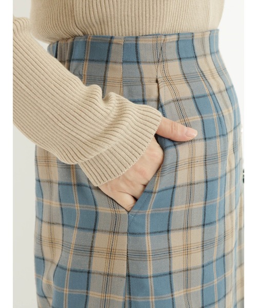 Te chichi TERRASSE（テチチテラス）の「チェックタイトスカート（スカート・レディース・グレー/ブルー/グリーン・ﾌﾘ-）」の15枚目の写真