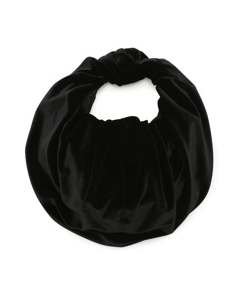 HELOYSE（エロイーズ）の「【HELOYSE】別注 ベロアcroissant shantung bag（ハンドバッグ・レディース・ブラック/ダークグリーン・FREE）」の20枚目の写真