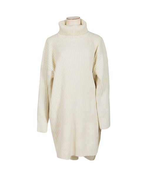 Julia Boutique（ジュリアブティック）の「タートルネックミニ丈ニットワンピース/22554（ワンピース・レディース・ブラック/アイボリー/モカ・ONE）」の19枚目の写真