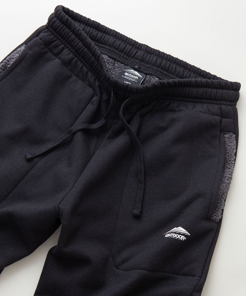 OUTDOOR PRODUCTS APPAREL(アウトドアプロダクツアパレル)の「裏ボア スウェットパンツ(スウェットパンツ・メンズ・チャコールグレー/ブラック/杢グレー・SMALL/MEDIUM/LARGE/X-LARGE)」の2枚目の写真