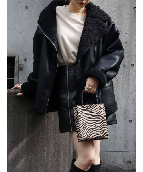 EVRIS（エヴリス）の「スクエアボックスショルダーバッグ（ショルダーバッグ・レディース・ブラック/その他1・FREE）」の7枚目の写真