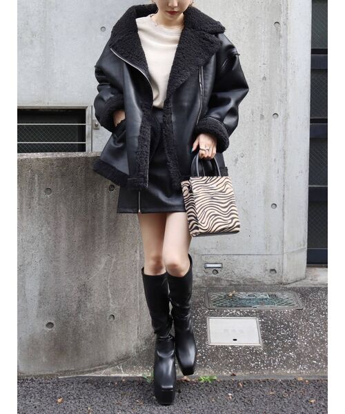 EVRIS（エヴリス）の「スクエアボックスショルダーバッグ（ショルダーバッグ・レディース・ブラック/その他1・FREE）」の9枚目の写真