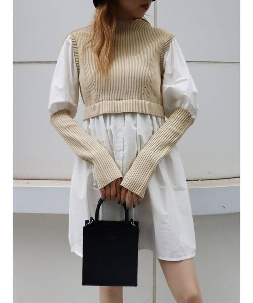 EVRIS（エヴリス）の「スクエアボックスショルダーバッグ（ショルダーバッグ・レディース・ブラック/その他1・FREE）」の5枚目の写真