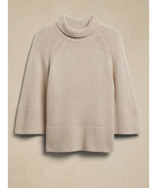 Banana Republic(バナナリパブリック)の「フレアスリーブ セーター(ニット/セーター・レディース・ブラウン/ナチュラル・XS/M/L/S)」の5枚目の写真