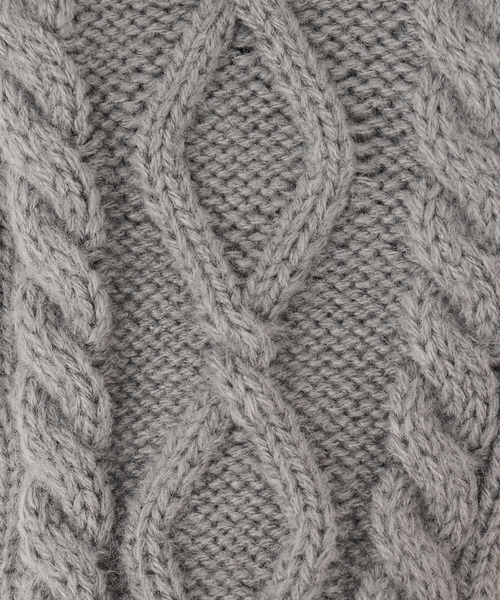 Honeys（ハニーズ）の「ボア付折返しケーブル手袋（手袋・レディース・杢グレー/アイボリー/ネイビー・FREE）」の22枚目の写真