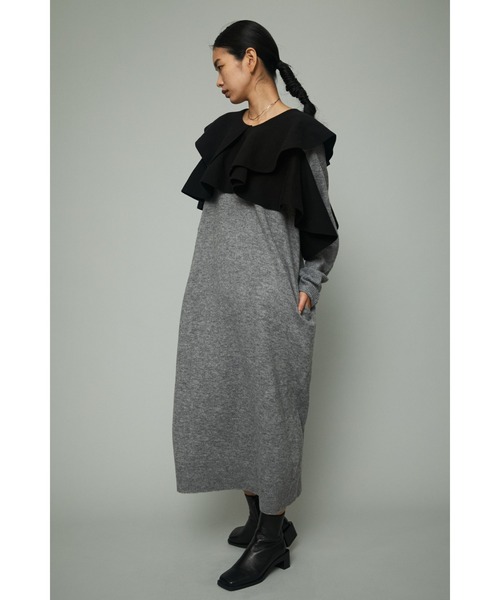 ヘリンドットサイ ［予約］Ruffle knit dress HeRIN.CYE Ruffle knit