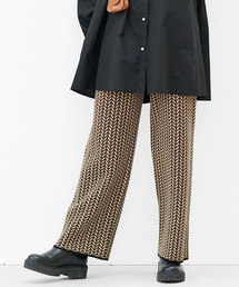 Live in comfort | リブ　イン　コンフォート　もちもちニットでリラックス感パジャマ級！ジャカード編みニットパンツ(その他パンツ)