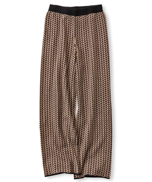 Live in comfort(リブインコンフォート)の「リブ イン コンフォート もちもちニットでリラックス感パジャマ級!ジャカード編みニットパンツ(その他パンツ・レディース・ベージュ系その他/ブラック系その他/ブラウン/ネイビー・MEDIUM/LARGE/X-LARGE/XX-LARGE/SMALL)」の11枚目の写真