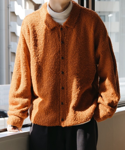 ブークレニットシャツカーディガン（カーディガン/ボレロ）｜epnok