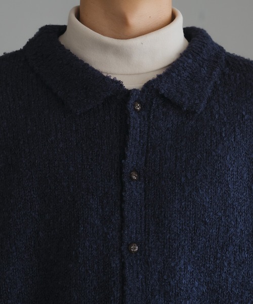 ブークレニットシャツカーディガン（カーディガン/ボレロ）｜epnok