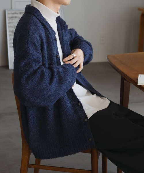 ブークレニットシャツカーディガン（カーディガン/ボレロ）｜epnok