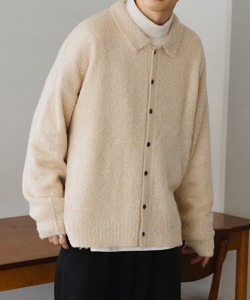 ブークレニットシャツカーディガン（カーディガン/ボレロ）｜epnok