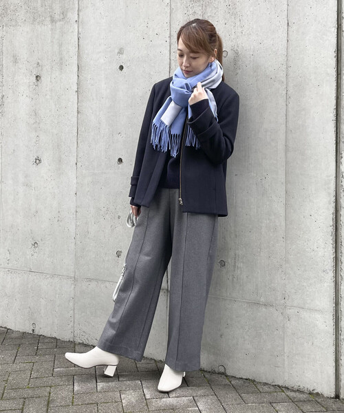 COMME CA ISM(コムサイズム)の「《裏起毛》セミワイドパンツ(その他パンツ・レディース・チャコール/グレー・X-SMALL/SMALL/MEDIUM/LARGE/X-LARGE)」の17枚目の写真