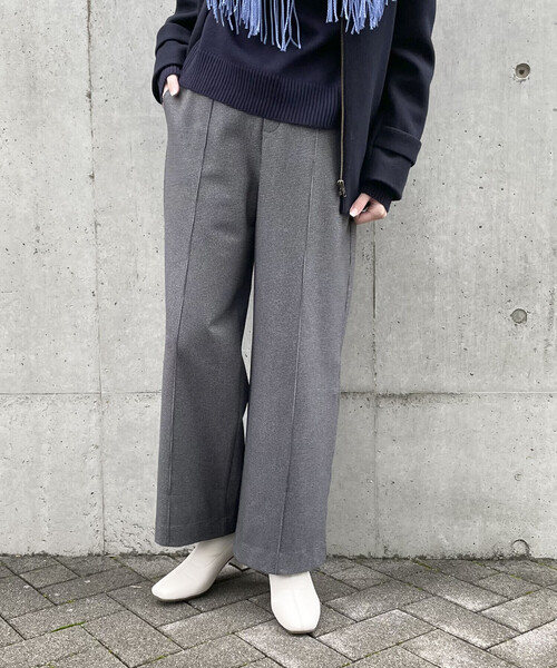 COMME CA ISM(コムサイズム)の「《裏起毛》セミワイドパンツ(その他パンツ・レディース・チャコール/グレー・X-SMALL/SMALL/MEDIUM/LARGE/X-LARGE)」の18枚目の写真