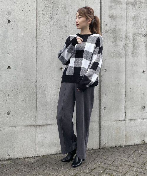 COMME CA ISM(コムサイズム)の「《裏起毛》セミワイドパンツ(その他パンツ・レディース・チャコール/グレー・X-SMALL/SMALL/MEDIUM/LARGE/X-LARGE)」の21枚目の写真
