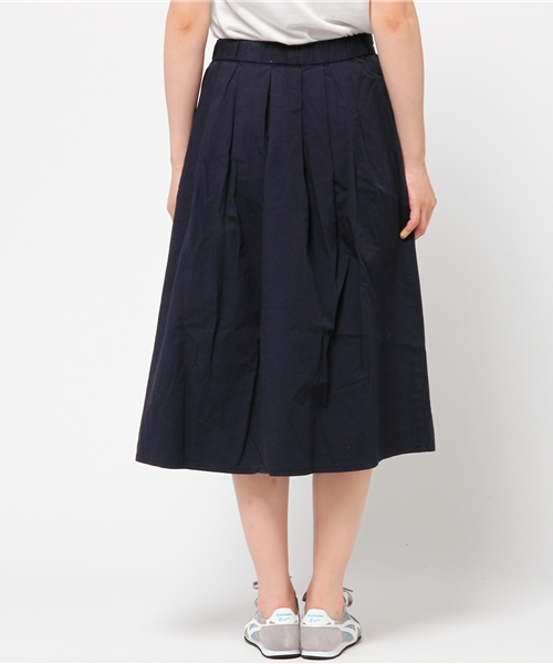 CIAOPANIC（チャオパニック）の「【Ciaopanic】　綿麻ウェザータックSK（スカート・レディース・カーキ/ネイビー・FREE）」の10枚目の写真