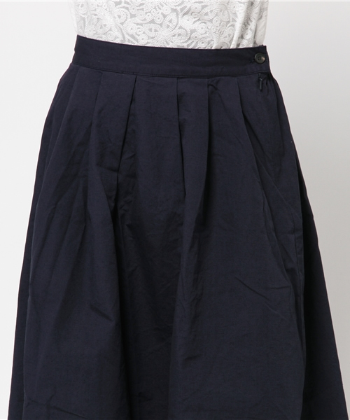 CIAOPANIC（チャオパニック）の「【Ciaopanic】　綿麻ウェザータックSK（スカート・レディース・カーキ/ネイビー・FREE）」の3枚目の写真