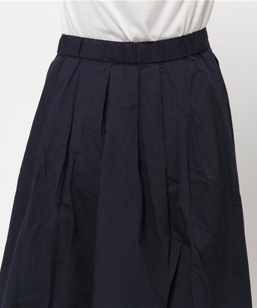 CIAOPANIC（チャオパニック）の「【Ciaopanic】　綿麻ウェザータックSK（スカート・レディース・カーキ/ネイビー・FREE）」の4枚目の写真