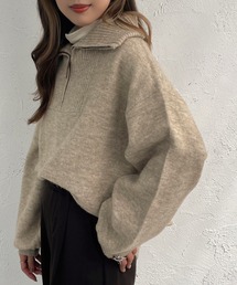 apres jour mignon | ハーフジップニット【ZOZOTOWN限定アイテム】(ニット/セーター)