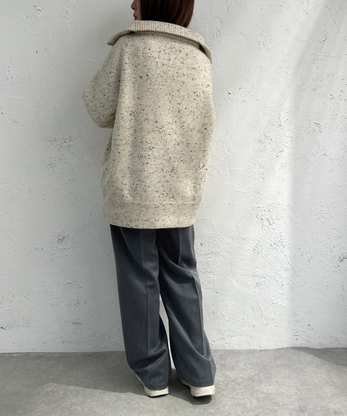 Blanc YM Wool Pile Knit JKT Blanc YM 