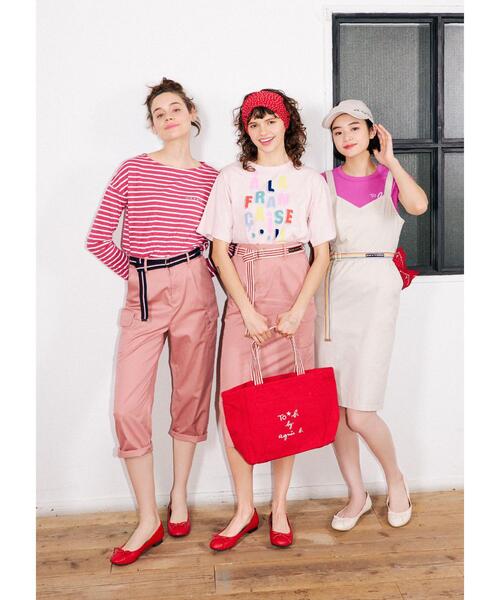 To b. by agnes b.(トゥービーバイアニエスベー)の「メッセージ 刺繍 コットン キャップ ”To b. …Love you”(キャップ・レディース・ホワイト系その他・FREE)」の5枚目の写真