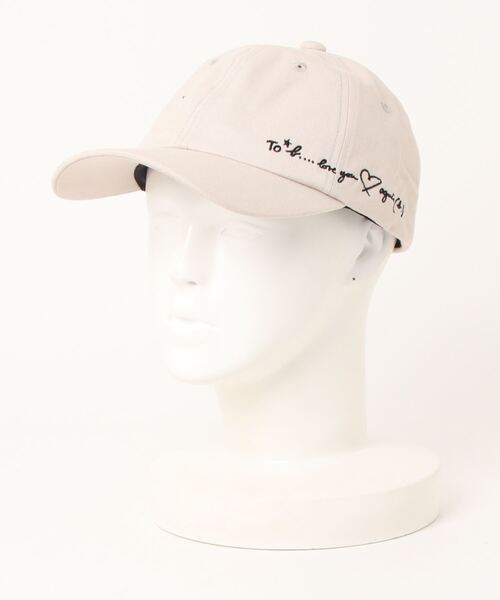 To b. by agnes b.(トゥービーバイアニエスベー)の「メッセージ 刺繍 コットン キャップ ”To b. …Love you”(キャップ・レディース・ホワイト系その他・FREE)」の6枚目の写真