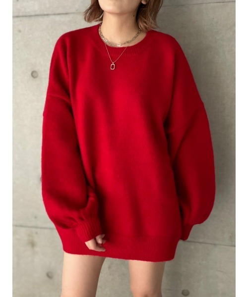 ENVYM（アンビー）の「カラールーズニットＰＯ（Tシャツ/カットソー・レディース・レッド/ホワイト/ブラック/ブルー・FREE）」の21枚目の写真