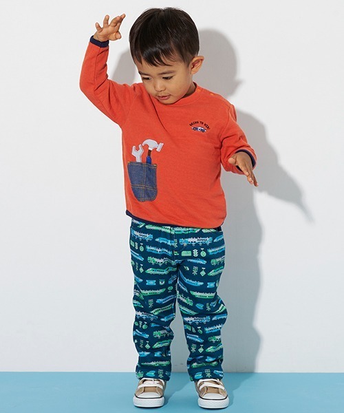 kladskap(クレードスコープ)の「工具接結長袖Tシャツ(Tシャツ/カットソー・キッズ・オレンジ/オフホワイト・110cm/90cm/120cm/130cm/100cm/80cm)」の13枚目の写真