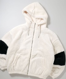 Ritzy（リッツィー）の「両面シャギーフリース BIGシルエット ZIPパーカー レディース メンズ（その他アウター）」