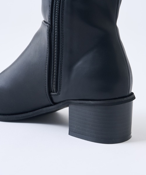 one after another NICE CLAUP(ワンアフターアナザーナイスクラップ)の「ニーハイブーツ(ブーツ・レディース・ブラック・SMALL/MEDIUM/LARGE)」の17枚目の写真