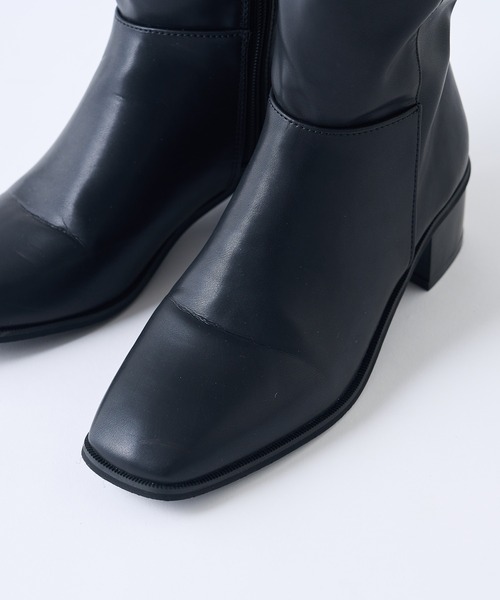 one after another NICE CLAUP(ワンアフターアナザーナイスクラップ)の「ニーハイブーツ(ブーツ・レディース・ブラック・SMALL/MEDIUM/LARGE)」の5枚目の写真