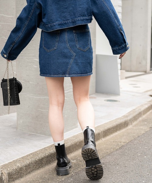 ヴィヴィアンタム デニムミニスカート y2k Y2Kデニムミニ＆マイクロ