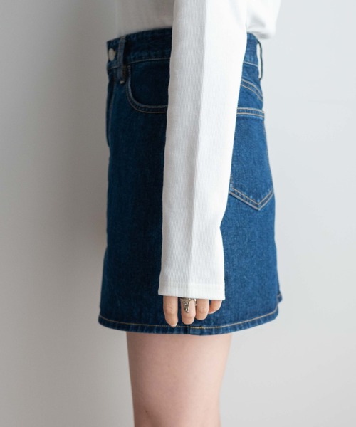 WEGO（ウィゴー）の「WEGO/【セットアップ対応商品】デニムミニ