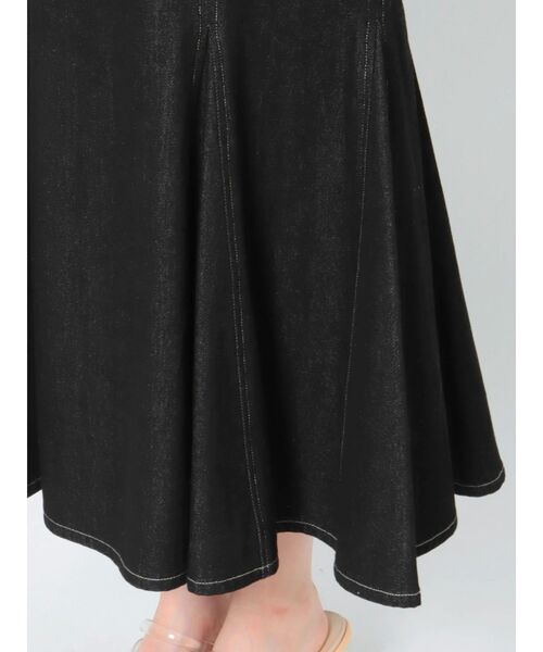 LAGUNAMOON（ラグナムーン）の「レースアップマーメイドデニムワンピース（ワンピース・レディース・インディゴブルー/ブラック/ホワイト・SMALL/MEDIUM）」の18枚目の写真