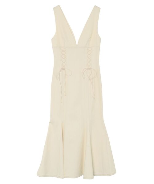 LAGUNAMOON（ラグナムーン）の「レースアップマーメイドデニムワンピース（ワンピース・レディース・インディゴブルー/ブラック/ホワイト・SMALL/MEDIUM）」の22枚目の写真