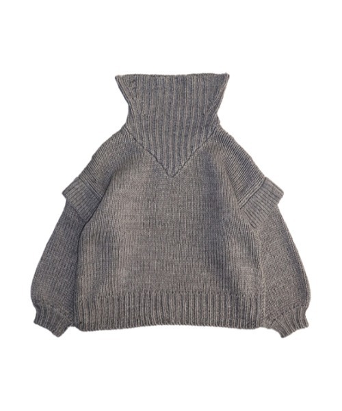 AMAIL（アマイル）の「Bulky wool knit（ニット/セーター・レディース・グレー/カーキ・FREE）」の10枚目の写真