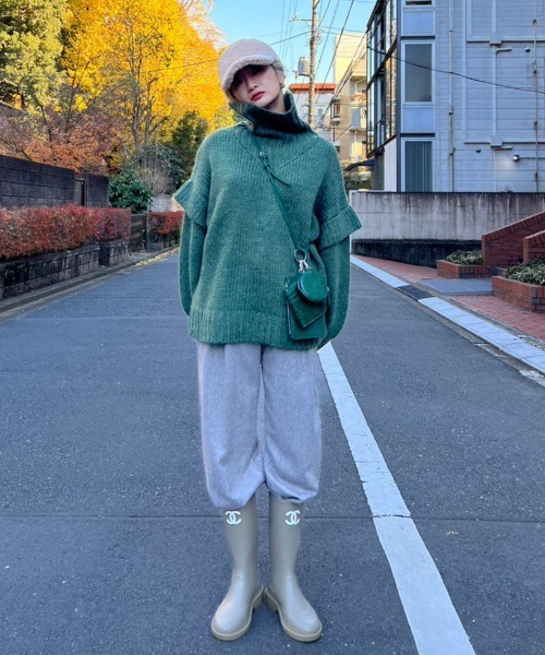 AMAIL（アマイル）の「Bulky wool knit（ニット/セーター・レディース・グレー/カーキ・FREE）」の20枚目の写真