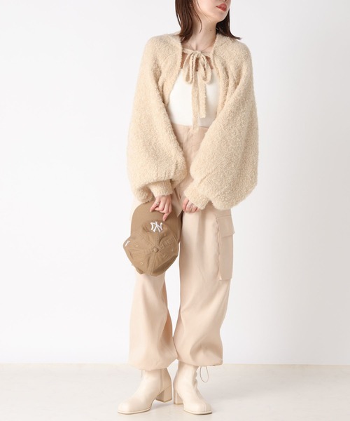 Heather(ヘザー)の「Ladyカーゴパンツ 183812(カーゴパンツ・レディース・ブラック/オフホワイト/ホワイト・FREE)」の5枚目の写真