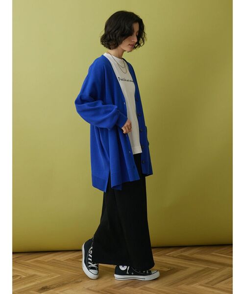 CRAFT STANDARD BOUTIQUE（クラフトスタンダードブティック）の「リブロングスカート（スカート・レディース・ベージュ/グリーン/ブラック/グレイッシュベージュ/チャコールグレー/ブルー・M/L）」の19枚目の写真
