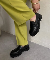 【WEB限定】 厚底コインローファー