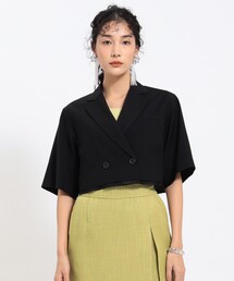 Ray BEAMS | Ray BEAMS / ハーフスリーブ クロップド ジャケット(テーラードジャケット)
