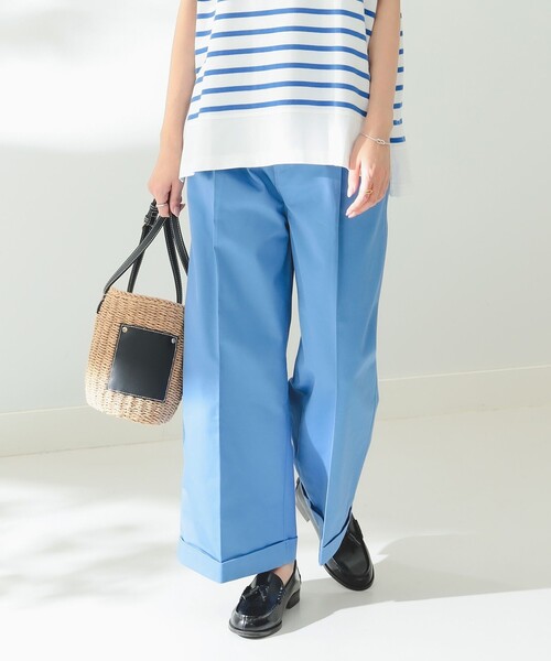 B:MING by BEAMS（ビーミングバイビームス）の「UNIVERSAL OVERALL × B:MING by BEAMS/ 別注 ワイドパンツ（その他パンツ・レディース・ホワイト/ライトブルー/ブラック・MEDIUM/SMALL）」の3枚目の写真