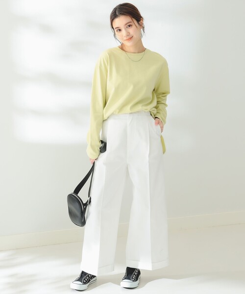 B:MING by BEAMS（ビーミングバイビームス）の「UNIVERSAL OVERALL × B:MING by BEAMS/ 別注 ワイドパンツ（その他パンツ・レディース・ホワイト/ライトブルー/ブラック・MEDIUM/SMALL）」の5枚目の写真