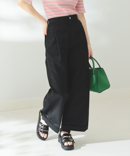 B:MING by BEAMS（ビーミングバイビームス）の「UNIVERSAL OVERALL × B:MING by BEAMS/ 別注 ワイドパンツ（その他パンツ・レディース・ホワイト/ライトブルー/ブラック・MEDIUM/SMALL）」の9枚目の写真