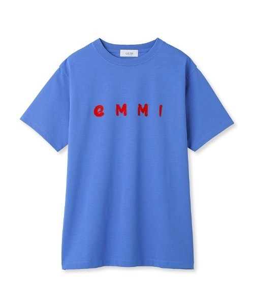 emmi（エミ）の「【emmi yoga】ECOemmiロゴT-shirts（Tシャツ/カットソー・レディース・ホワイト/ブルー/ベージュ/ブラック・FREE）」の4枚目の写真