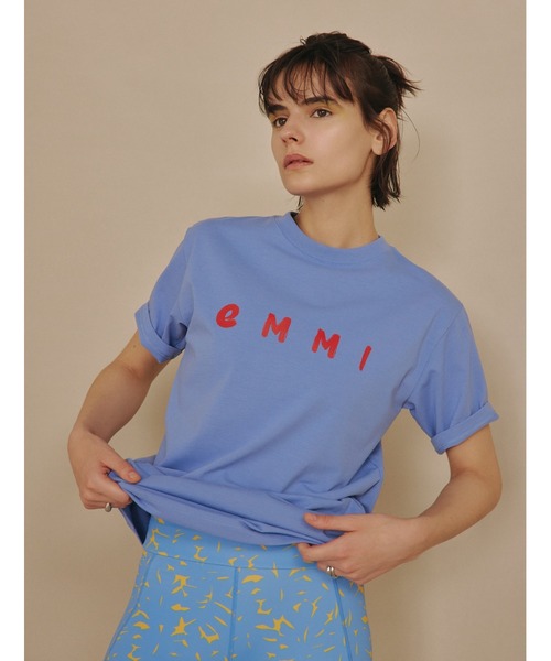 emmi（エミ）の「【emmi yoga】ECOemmiロゴT-shirts（Tシャツ/カットソー・レディース・ホワイト/ブルー/ベージュ/ブラック・FREE）」の15枚目の写真