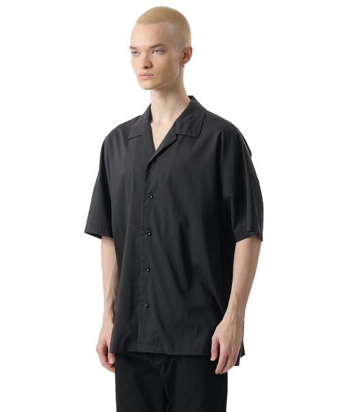 ATTACHMENT(アタッチメント)の「PE/LI オープンカラー S/S シャツPE/LI POPLIN OPEN COLLAR S/S SHIRT(シャツ/ブラウス・メンズ・ライトグレー/スモークピンク/ブラック/ダークグレー・1/2/3)」の7枚目の写真